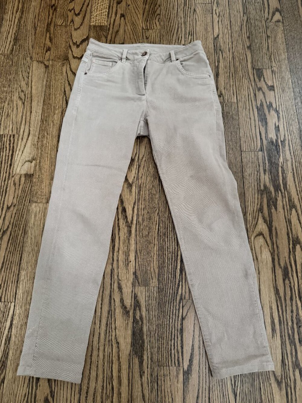 BRUNELLO CUCINELLI Extra Skinny High Waist Jeans Size 4 Tan